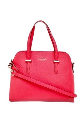 🍉Kate Spade Cedar Street Maise Top Handle Leather Satchel in Watermelon